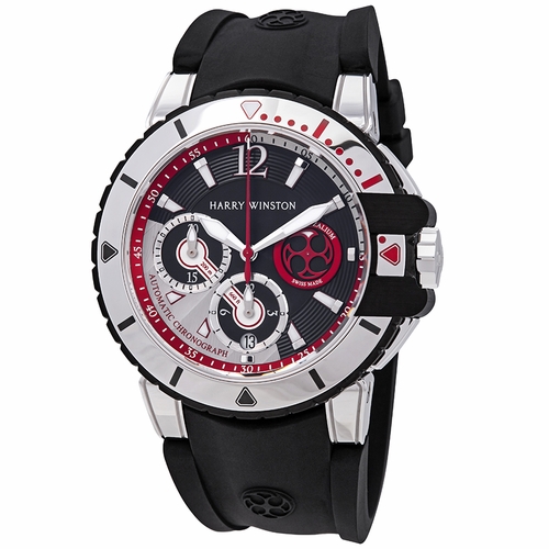 Harry Winston OCEACH44WZ007 Ocean Diver Mens Chronograph Automatic Watch