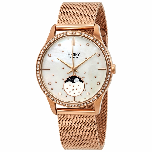 Henry London HL35-LM-0322 Moon Phase Ladies Quartz Watch