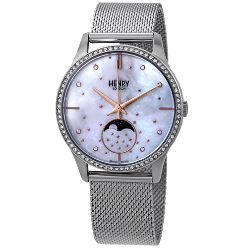 Henry London HL35-LM-0329 Moon Phase Ladies Quartz Watch