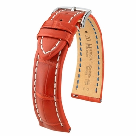 Hirsch Capitano Unisex 21 mm Alligator Leather Watch Band 05007029-2-21