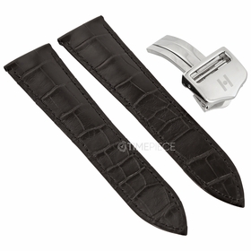 Hirsch Savoir Unisex 19 mm Alligator Leather Watch Band 07207459-2-1916
