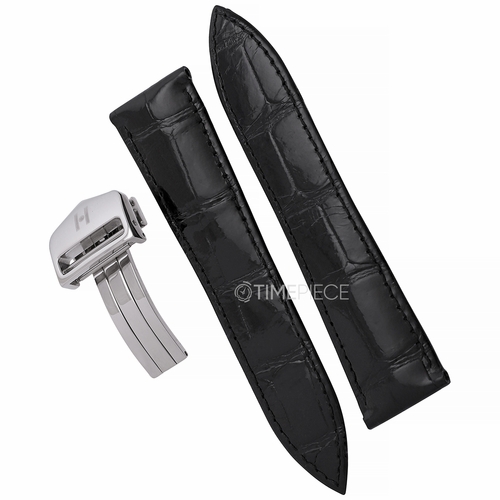 Hirsch Savoir Unisex 21 mm Alligator Leather Watch Band 07207450-2-2118