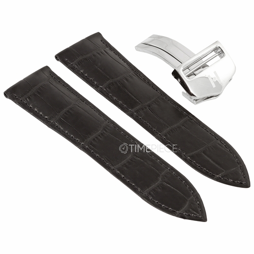 Hirsch Savoir Unisex 21 mm Alligator Leather Watch Band 07207459-2-2118