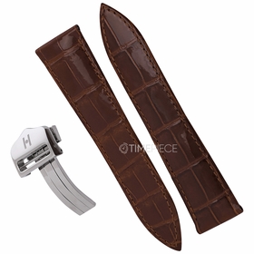 Hirsch Savoir Unisex 21 mm Alligator Leather Watch Band 07207470-2-2118