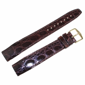 Hirsch Unisex 19 mm Crocodile Leather Watch Band 18800810OE-1-19