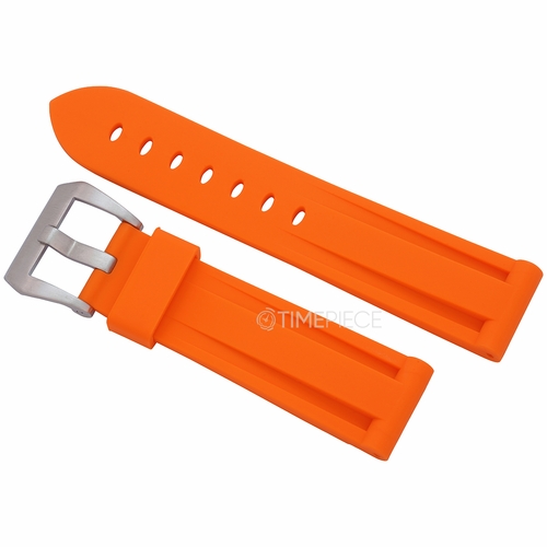 Horus Watch Straps For Seiko Prospex Straight Lug Tangerine Orange Rubber Watch Band 22MMSL-ORG-SP