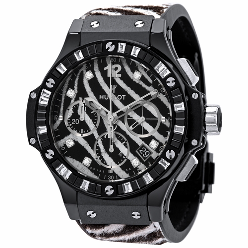 Hublot 341.CV.7517.VR.1975 Big Bang Zebra Ladies Chronograph Automatic Watch