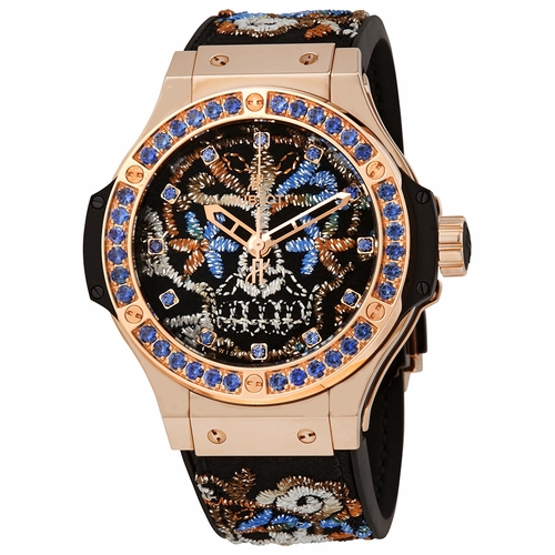 Hublot 343.PS.6599.NR.1201 Big Bang Broderie Sugar Skull Gold Mens Automatic Watch
