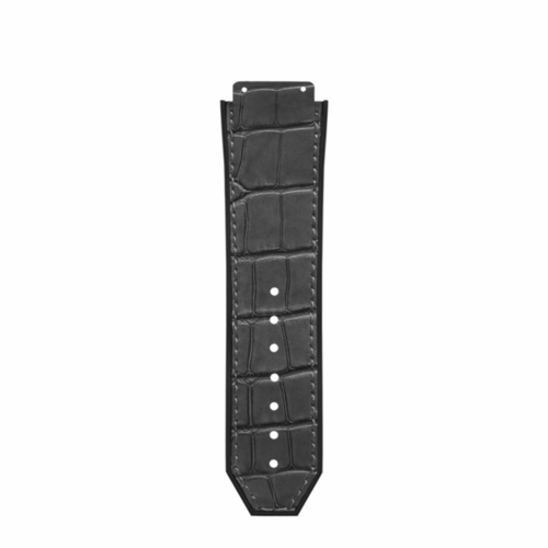 Hublot black alligator strap