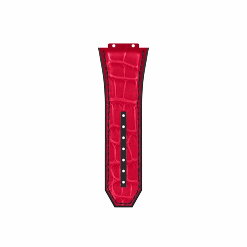 Hublot red alligator strap
