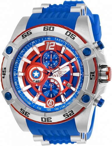 Invicta 26780 Marvel Captain America Mens Chronograph Quartz Watch