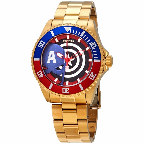 Invicta 29681 Marvel Captain America Mens Quartz Watch