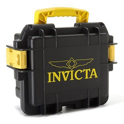 Invicta Black & Yellow 3-Slot Dive Collector Case DC3BLK/YEL