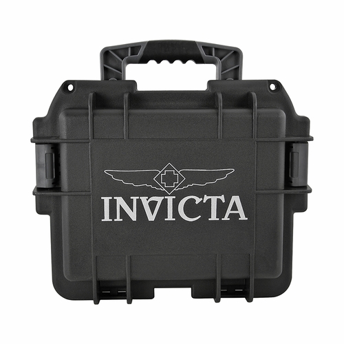 Invicta Collectors Three Slot Watch Box in Black DC3BLK