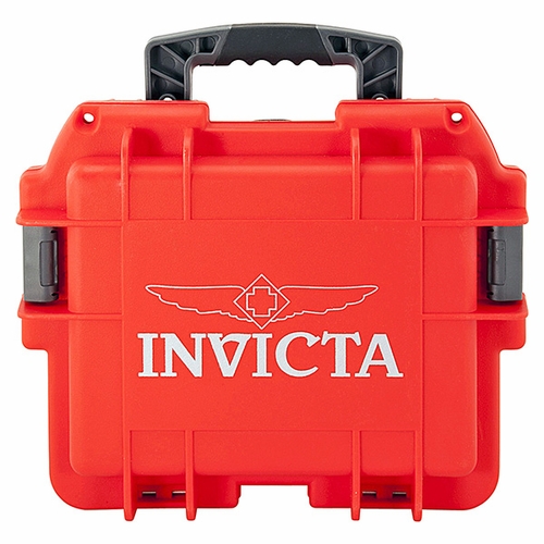 Invicta Collectors Three Slot Watch Box in Red DC3RED