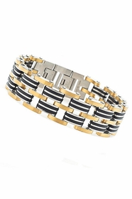 Invicta Mens Stainless Steel And Plastic Bracelet 30342