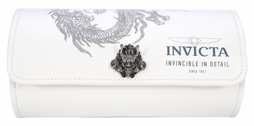 Invicta Watch 3-slot Dragon Watch Roll White 33920