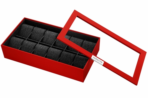 Invicta Watch Display 12-slot Box Red 33918