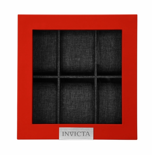 Invicta Watch Display 6-slot Red Box 33914