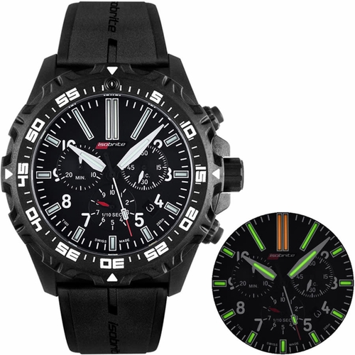 Isobrite ISO403 Valor (T100 Tritium Illuminated) Mens Chronograph Quartz Watch
