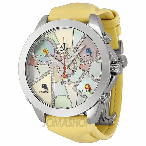 Jacob & Co. JC118DA Five Time Zone Unisex Quartz Watch