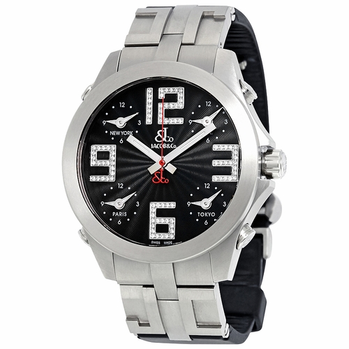 Jacob & Co. JCM-82T Five time Zone Mens Quartz Watch