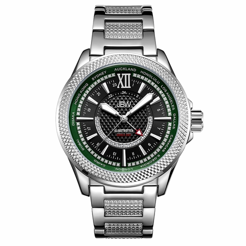 JBW J6365-10A Globetrotter 10 Year Mens Quartz Watch