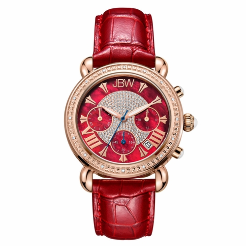 JBW JB-6210L-W Victory Ladies Chronograph Quartz Watch