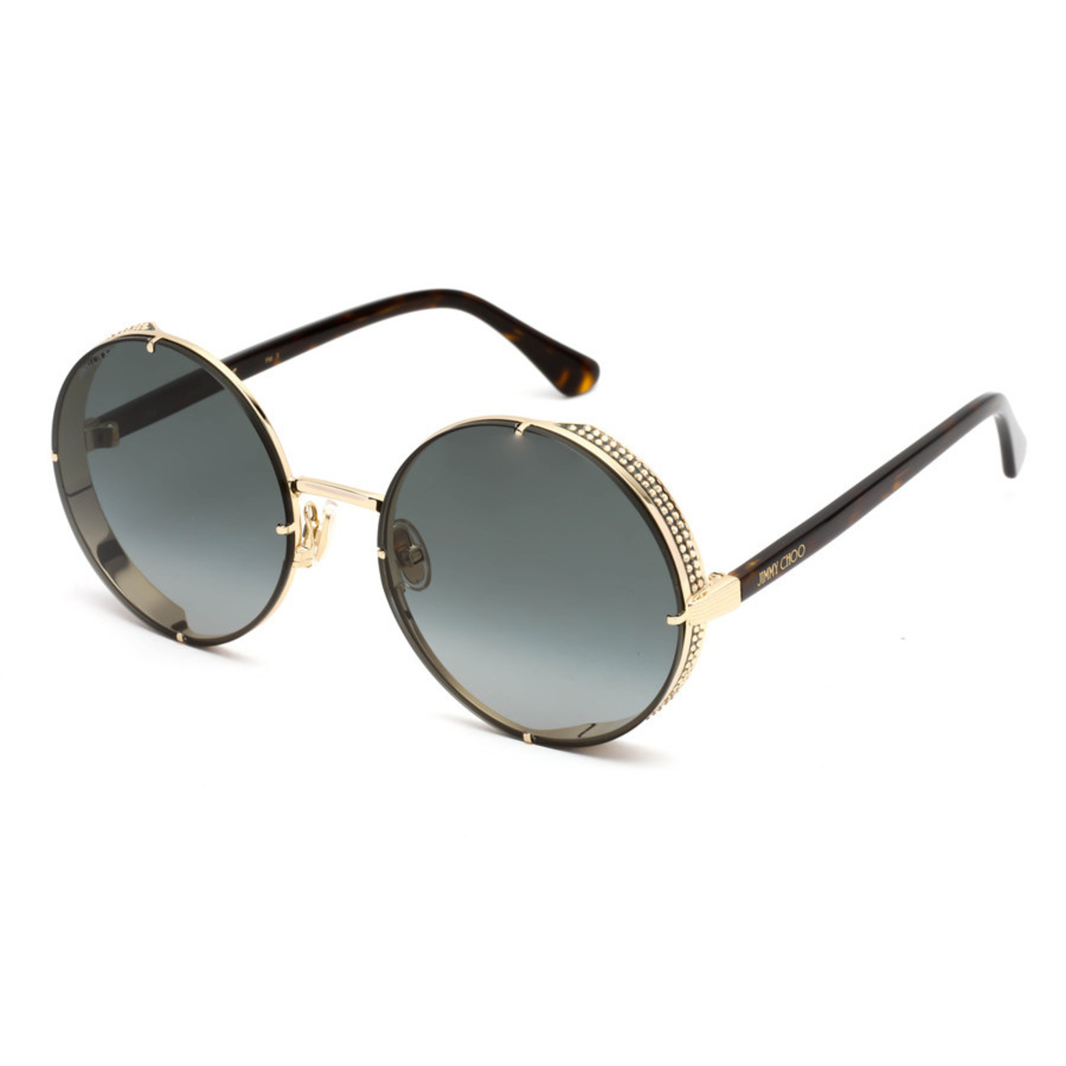 Jimmy Choo Dark Grey Shaded Round Ladies Sunglasses LILO/S 006J/9O 58