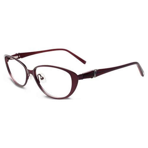 Jones New York J475-BURGUNDY-53  Unisex  Eyeglasses
