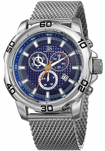 Joshua and Sons JX123SSBU  Mens Chronograph Quartz Watch