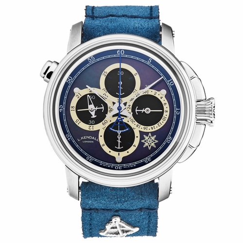 Larcum Kendall K4-001B K4 Mens Chronograph Automatic Watch Larcum Kendall K4-001B K4 Mens Chronograph Automatic Watch