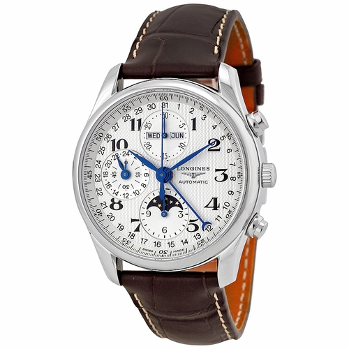 Longines L2.673.4.78.3 Master Collection Complete Calendar Mens Chronograph Automatic Watch
