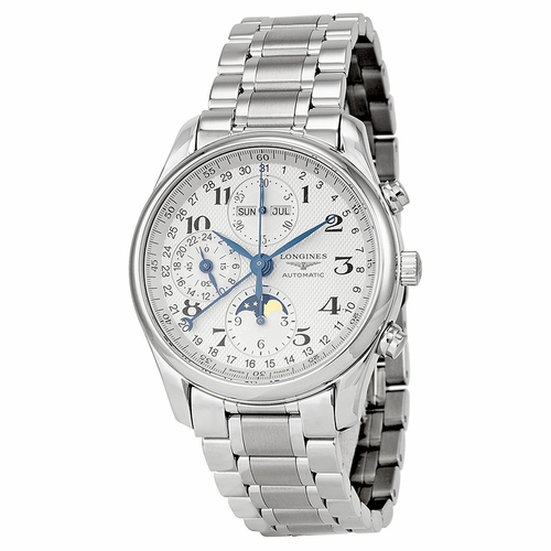Longines L2.673.4.78.6 Master Collection Complete Calendar Mens Chronograph Automatic Watch