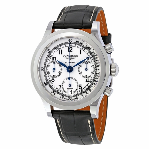 Longines L2.768.4.13.2 Heritage Mens Chronograph Automatic Watch
