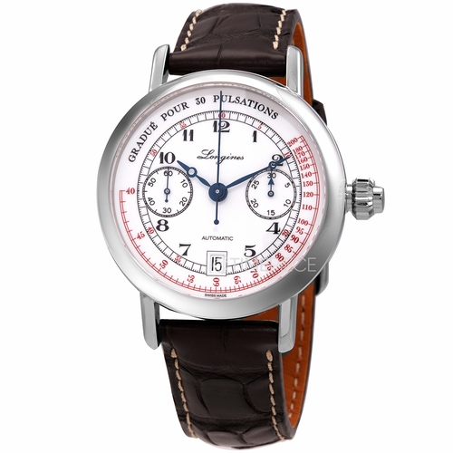 Longines L2.801.4.23.2 Heritage Mens Chronograph Automatic Watch