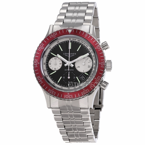 Longines L2.808.4.52.6 Heritage Diver Mens Chronograph Automatic Watch