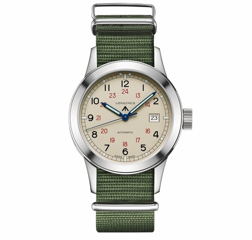 Longines L2.832.4.73.5 Heritage Mens Automatic Watch