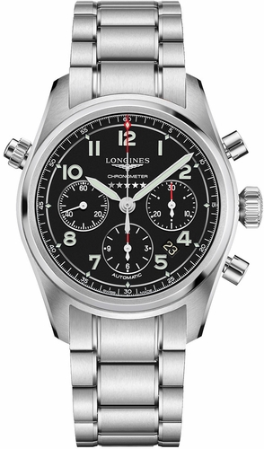 Longines L3.820.4.53.6 Spirit Mens Chronograph Automatic Watch