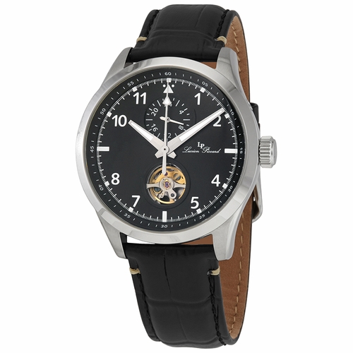 Lucien Piccard 1295A1 GMT Open Heart Mens Automatic Watch