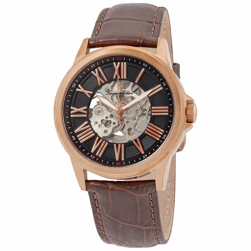 Lucien Piccard LP-12683A-RG-01-BRW Calypso Mens Automatic Watch