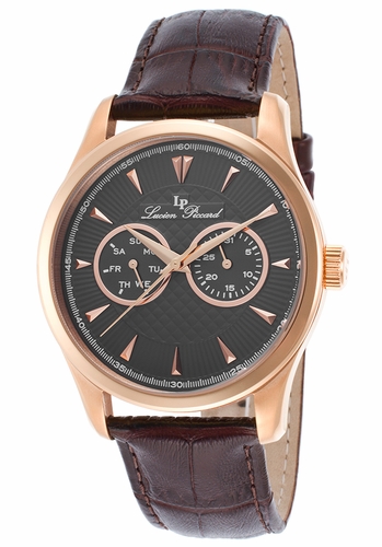 Lucien Piccard LP-12761-RG-014-BRW Stellar Mens Quartz Watch Lucien Piccard LP-12761-RG-014-BRW Stellar Mens Quartz Watch