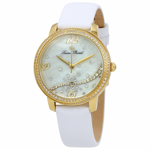 Lucien Piccard LP-16520-YG-02S-WHSS Mirage Ladies Quartz Watch Lucien Piccard LP-16520-YG-02S-WHSS Mirage Ladies Quartz Watch
