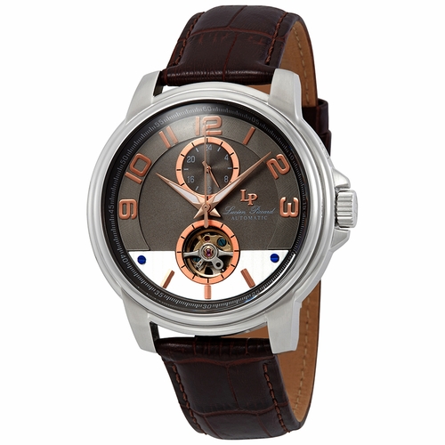Lucien Piccard LP-28001A-014RA-BRW Open Heart Mens Automatic Watch