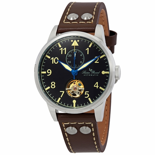 Lucien Piccard LP-28005A-01-BRW Military 24 Mens Automatic Watch