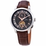 Lucien Piccard LP-28007A-014RA-BRW Open Heart GMT Mens Automatic Watch
