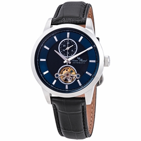 Lucien Piccard LP-28007A-03 Open Heart GMT Mens Automatic Watch