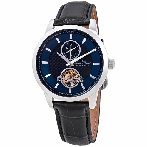 Lucien Piccard LP-28007A-03 Open Heart GMT Mens Automatic Watch