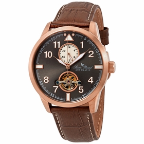 Lucien Piccard LP-28008A-RG-014BRW Lodestar Auto GMT Mens Automatic Watch