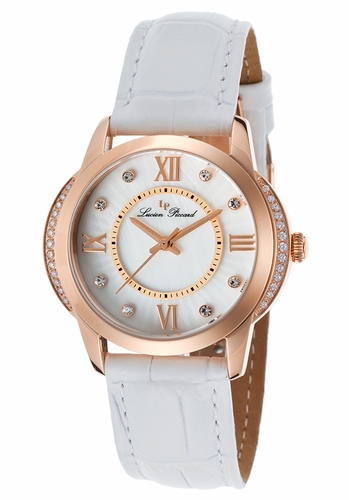 Lucien Piccard LP-40001-RG-02S-WHT Dalida Ladies Quartz Watch